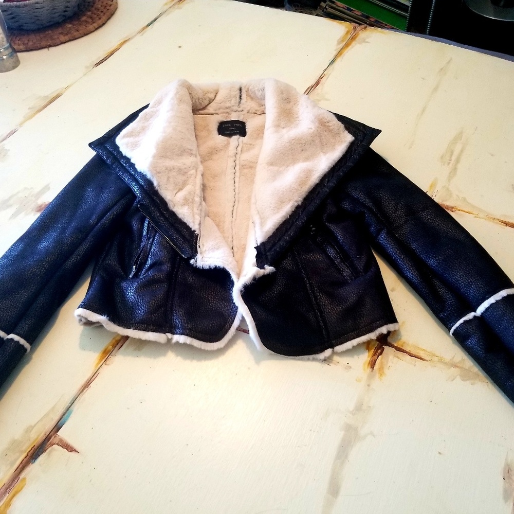 Love Tree Faux Fur Jacket
